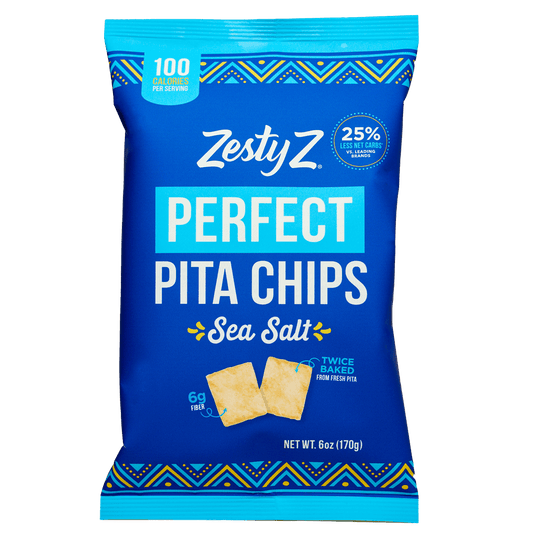Sea Salt - Lower Carb, High Fiber Pita Chips (6oz)