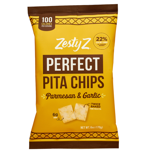 Parm Garlic - High Fiber Pita Chips (6oz)