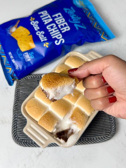 S’mores Dip with Zesty Z Sea Salt Pita Chips