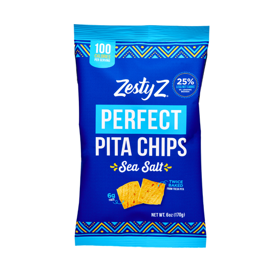 Sea Salt Pita Chips – High Fiber, Lower Carb
