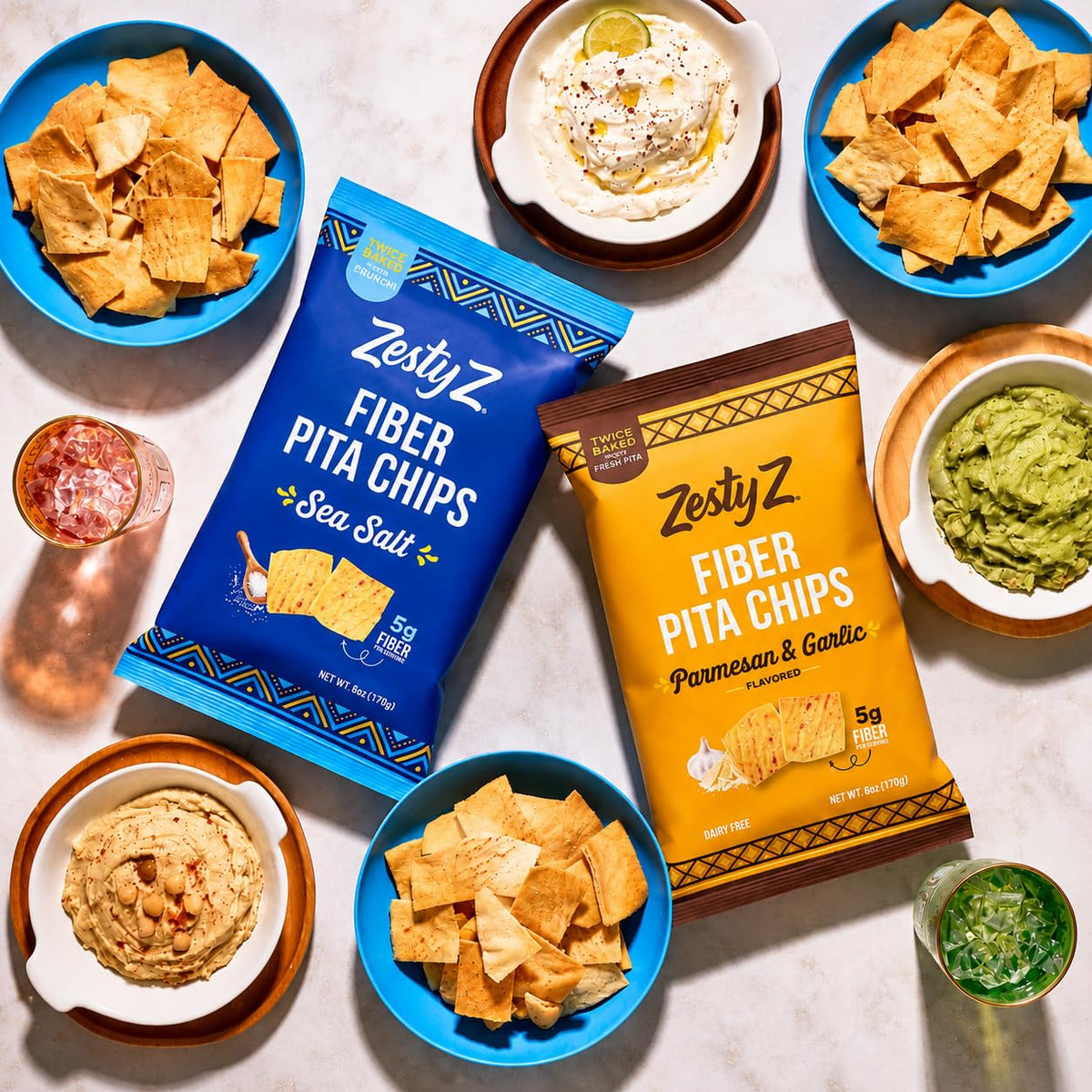 Fiber Pita Chips - Variety Pack (6oz)