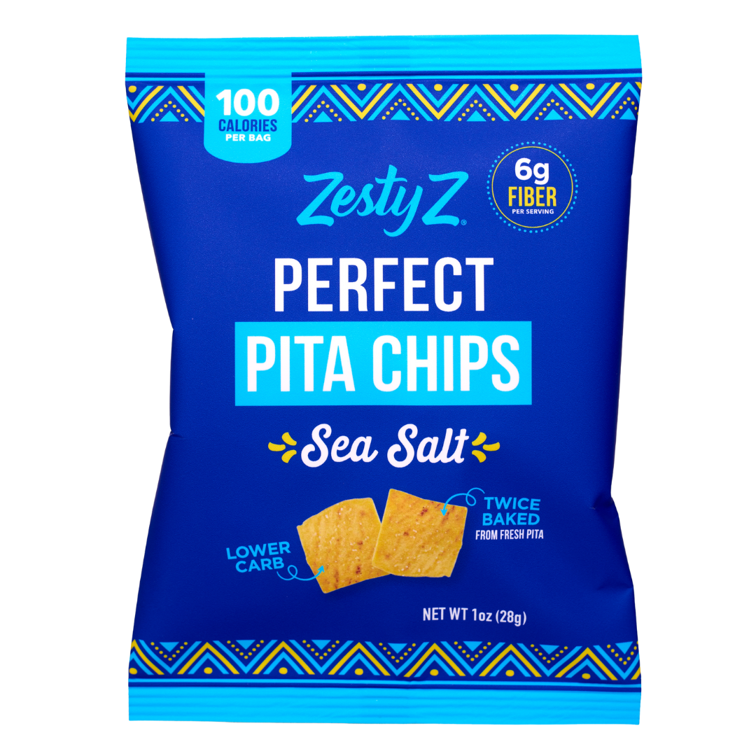 High fiber pita chips — Sea Salt (1oz) bag