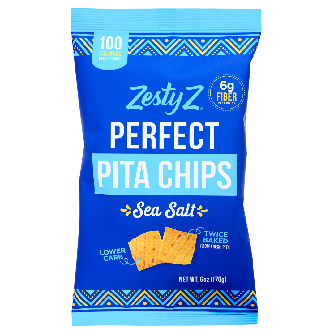 High fiber pita chips — Sea Salt (6oz) bag