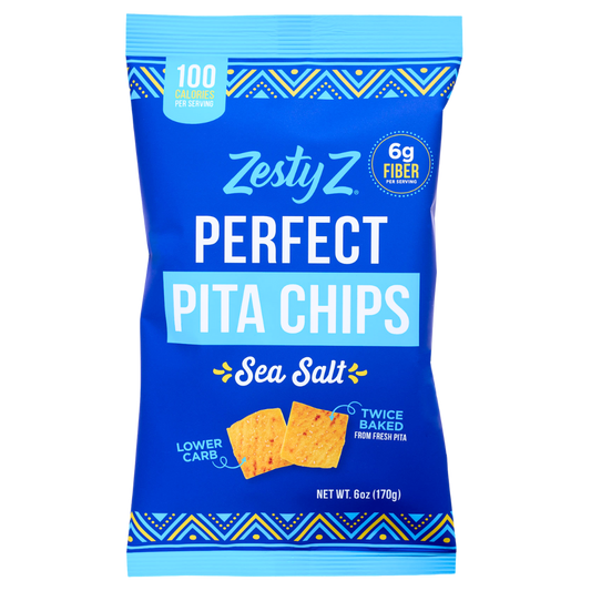 High fiber pita chips — Sea Salt (6oz) bag