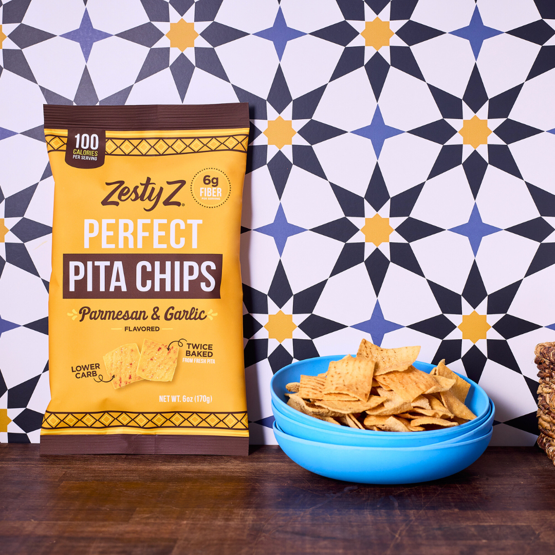 Parm Garlic - High Fiber Pita Chips (6oz)
