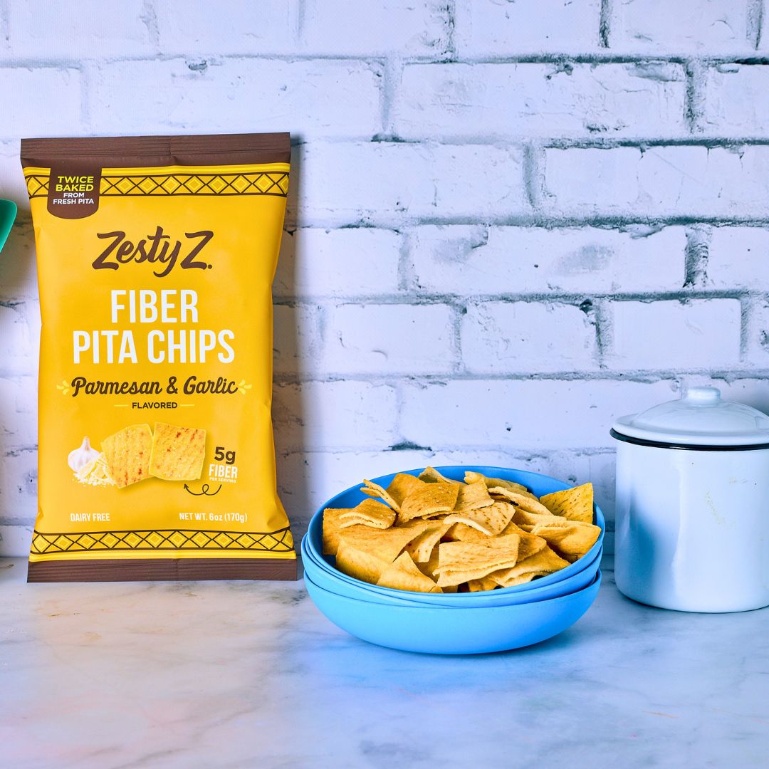Fiber Pita Chips - Parm Garlic (6oz)