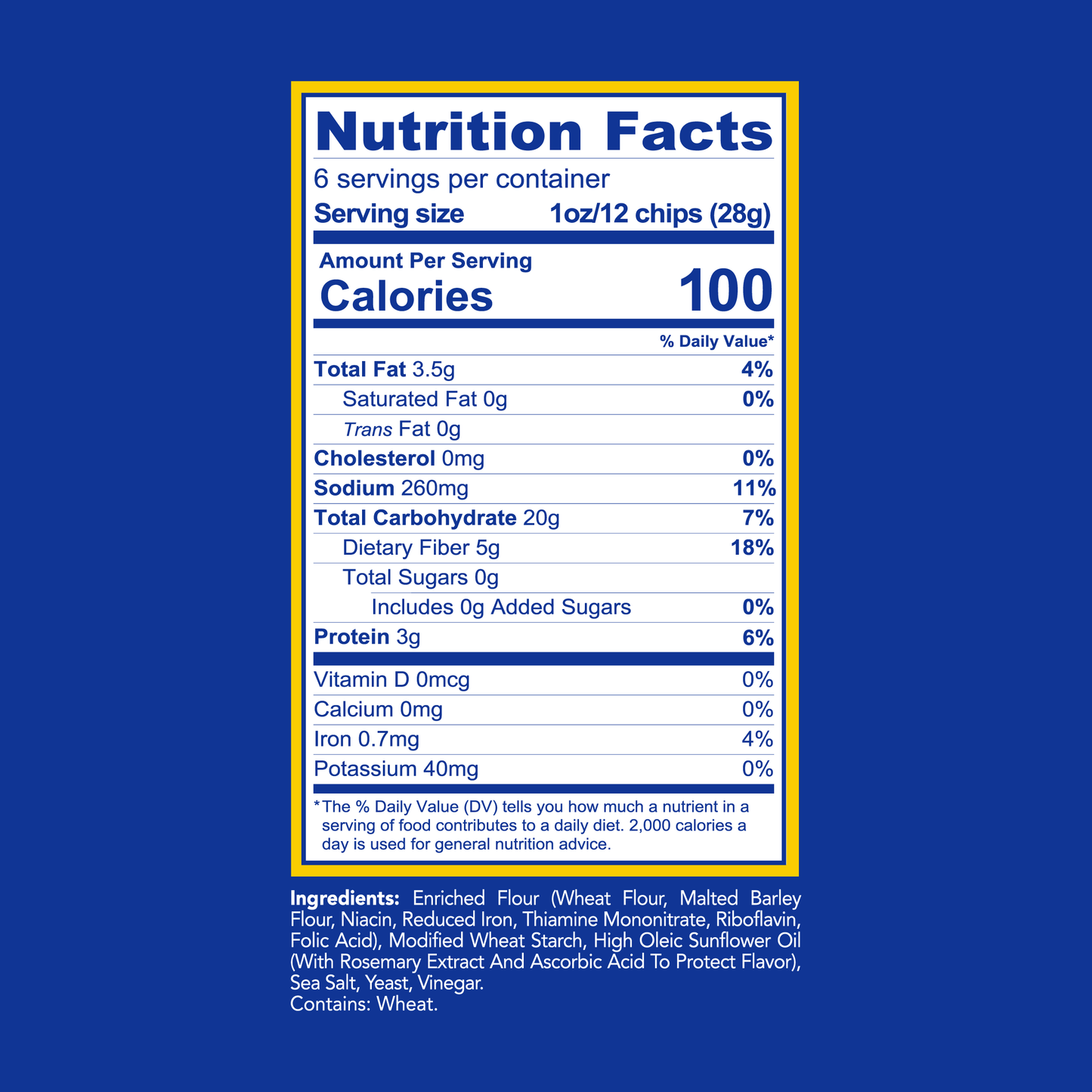 Fiber Pita Chips - Variety Pack (6oz)